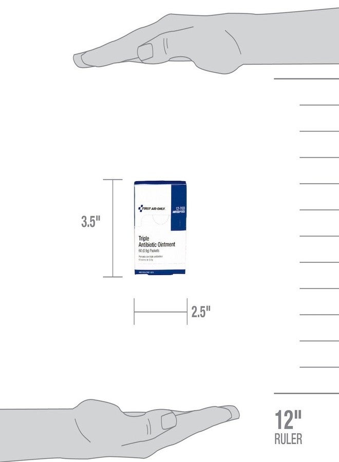 فرست أيد أونلي مجموعة الإسعافات الأولية فقط 12-700 عبوة مرهم مضاد حيوي ثلاثي، 60 عبوة - Image 3